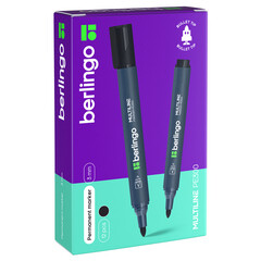 Маркер перманентный Berlingo Multiline черный грифель 3 мм - фото 3