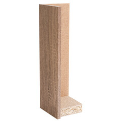 Колонна интерьерная сборная МДФ 2800х100х100 мм 0,28 кв.м дуб винтаж - фото 8