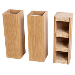 Колонна интерьерная сборная МДФ 2800х100х100 мм 0,28 кв.м дуб скандинавский - фото 5