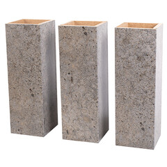 Колонна интерьерная сборная МДФ 2800х100х100 мм 0,28 кв.м бетон - фото 3