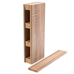 Колонна интерьерная сборная МДФ 2800х100х100 мм 0,336 кв. м дуб винтаж - фото 6