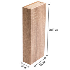 Колонна интерьерная сборная МДФ 2800х100х100 мм 0,336 кв. м дуб винтаж - фото 2