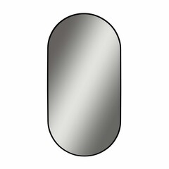 Зеркало настенное Morlan 400х800 мм с уф-печатью черное - фото 2