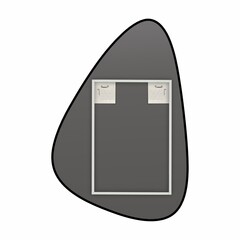 Зеркало настенное Pelora 600х900 мм черное - фото 6