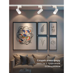 Светодиодный трековый светильник однофазный Navigator NLT 4000К 10 Вт 1 кв.м белый (95541) - фото 2