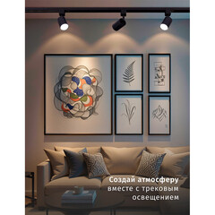 Трековый светильник однофазный Navigator NLT 15 Вт GU10 10 кв.м черный (95493) - фото 2