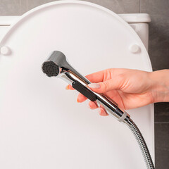 Лейка гигиеническая Tokito Mizu хром/черная (TOK-MIZU-1026CR) - фото 3