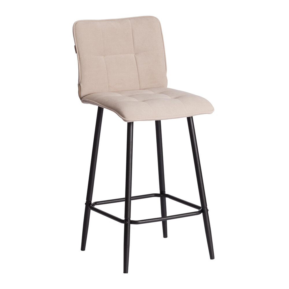 Изображение товара Полубарный стул Bari бежевый современный мягкий для кухни и столовой