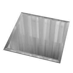 Плитка зеркальная квадратная 10х10 см Дом стекольных технологий серебряная с фацетом