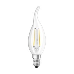 Лампа светодиодная филаментная Osram LED Star E14 2700К 6 Вт 806 Лм 220-240 В свеча на ветру прозрачная - фото 1
