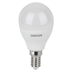 Лампа светодиодная Osram LED Star E14 2700К 9 Вт 806 Лм 170-250 В шар матовая - фото 1