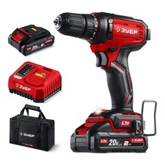 Дрель-шуруповерт аккумуляторная бесщеточная Зубр ДШ-40-22 20 В 2 Ач Li-Ion 2 АКБ и ЗУ - фото 2