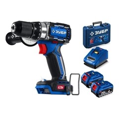 Дрель-шуруповерт аккумуляторная бесщеточная Зубр Профессионал DB-70-42 20 В 2 Ач Li-Ion 2 АКБ и ЗУ - фото 2