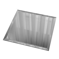 Плитка зеркальная квадратная 30х30 см Дом стекольных технологий серебряная с фацетом
