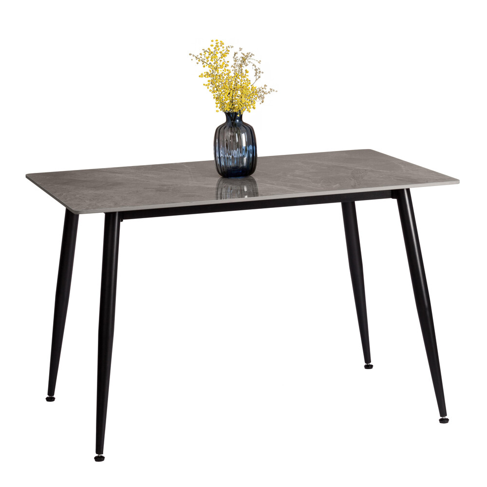 Изображение товара Кухонный обеденный стол Остин 1,2х0,8 м современный дизайн серый черный