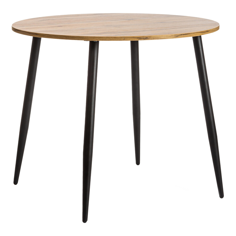 

Стол кухонный круглый d0,9 м дуб вотан/черный Uranus (19315)