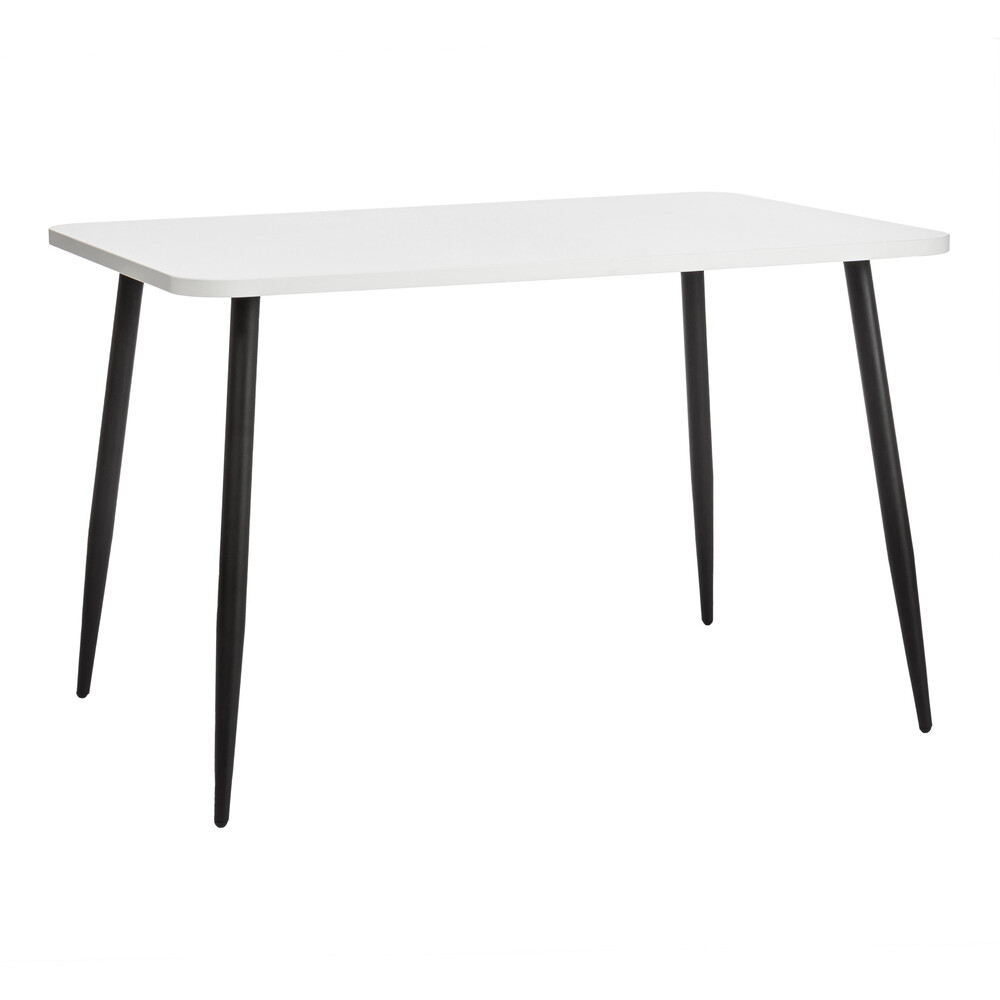 

Стол кухонный прямоугольный 1,2х0,8 м белый/черный Pluto (19316)