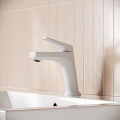 Смеситель для раковины РМС однорычажный белый (PL7-001F) - фото 2