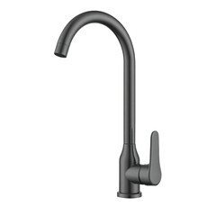 Смеситель для кухни ARGOtech Slot графит с высоким изливом однорычажный (35-03 SLOT gun grey) - фото 1