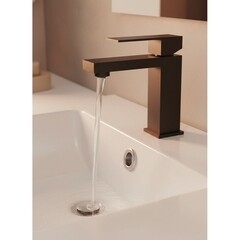 Смеситель для раковины ARGOtech Hard однорычажный черный (25-04 HARD black) - фото 2