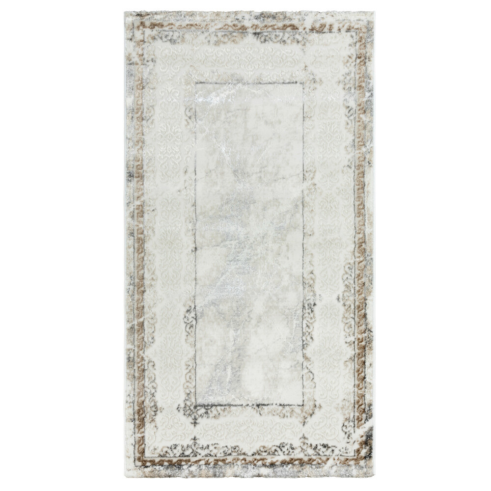 Ковер 0,8х1,5 м прямоугольный Sirius T1586LL cream-cream