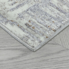 Ковер 0,8х1,5 м прямоугольный Деко 5137-a3-dc серый - фото 4