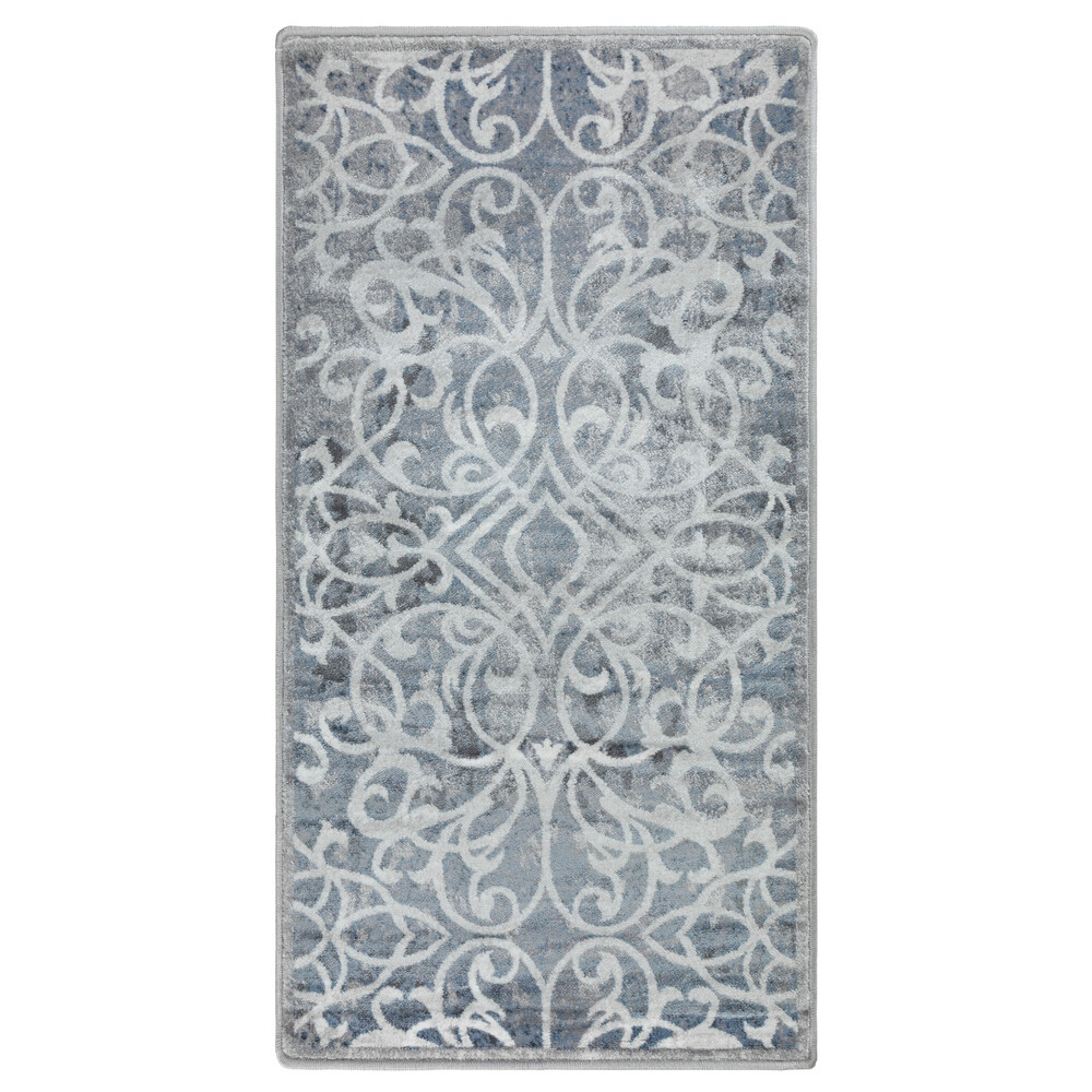 Ковер 0,8х1,5 м прямоугольный Бостон 54650-90 бежево-синий