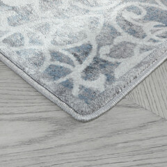 Ковер 0,8х1,5 м прямоугольный Бостон 54650-90 бежево-синий - фото 3