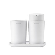Набор аксессуаров для ванной Brabantia ReNew 3 предмета пластик белый