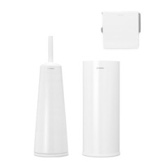 Изображение товара Набор аксессуаров для ванной Brabantia ReNew 3 предмета стальной белый