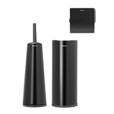 Набор аксессуаров для ванной Brabantia ReNew 3 предмета стальной черный