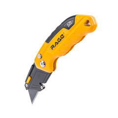 Нож строительный Rage 19 мм с трапециевидным лезвием алюминиевый корпус с винтовым фиксатором - фото 5