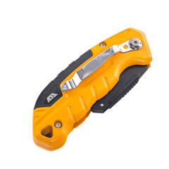 Нож строительный Rage 19 мм с трапециевидным лезвием алюминиевый корпус с винтовым фиксатором - фото 3