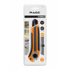 Нож строительный Rage by Vira 25 мм с сегментированным лезвием корпус из abs-пластика с винтовым фиксатором - фото 10