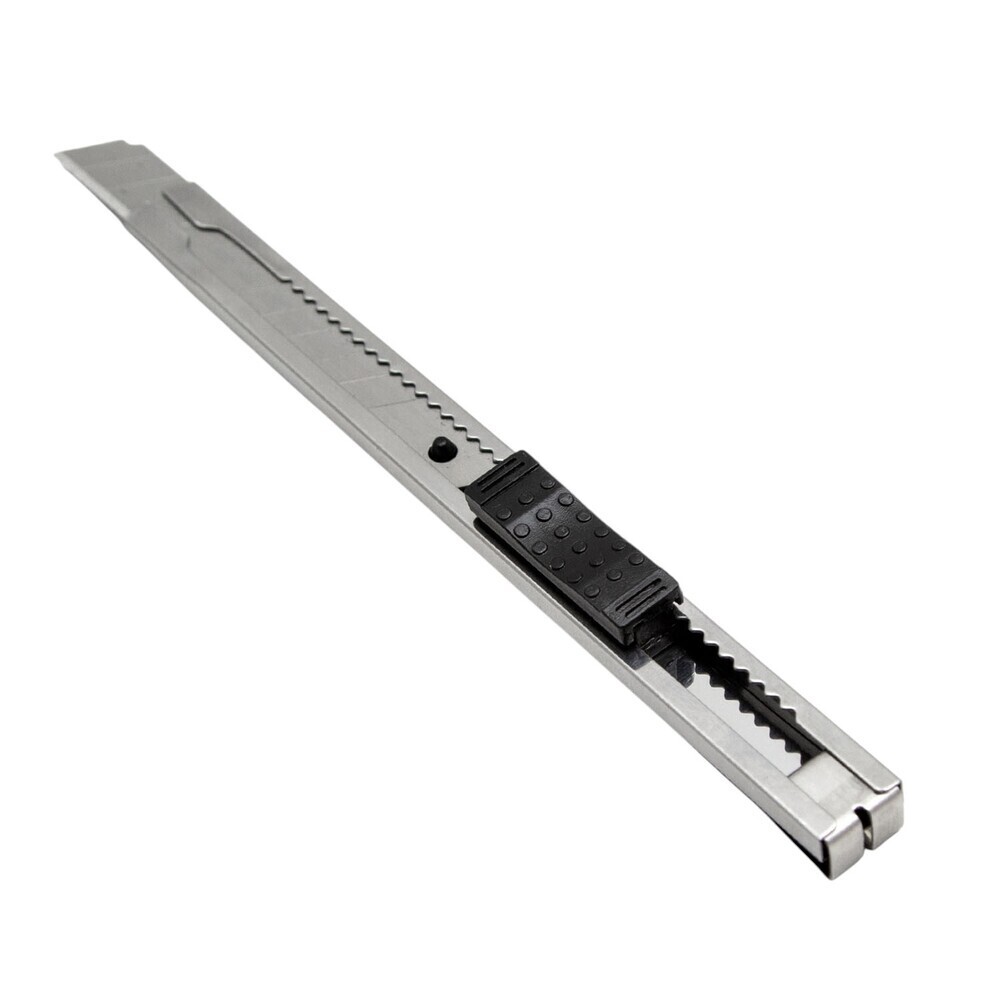 Нож строительный Vira 9 мм с сегментированным лезвием стальной корпус с винтовым фиксатором