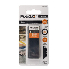 Лезвие для ножа Rage by Vira 19 мм трапециевидное (5 шт.) - фото 4