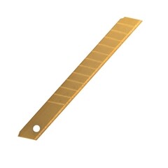 Лезвие для ножа Rage by Vira 9 мм прямое (5 шт.) титановое покрытие сегментированное - фото 1