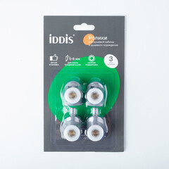 Комплект роликов для двери Iddis Optima Home d23 мм стекло 5-6 мм одинарные эксцентриковые серые - фото 12