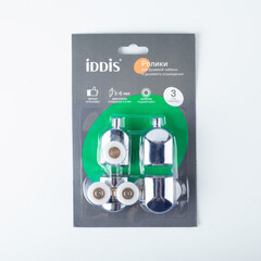 Комплект роликов для двери Iddis Optima Home d23 мм стекло 5-6 мм двойные/одинарные эксцентриковые хром - фото 12