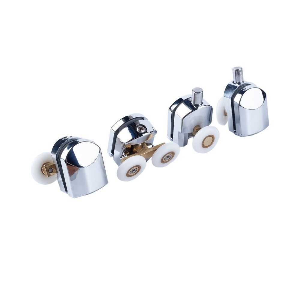 Комплект роликов для двери Iddis Optima Home d23 мм стекло 5-6 мм двойные/одинарные эксцентриковые хром