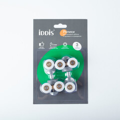 Комплект роликов для двери Iddis Optima Home d23 мм стекло 4 мм двойные/одинарные эксцентриковые серые - фото 12