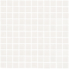 Мозаика Mir Mosaic Natural Color palette белая стеклянная 300х300х4 мм глянцевая
