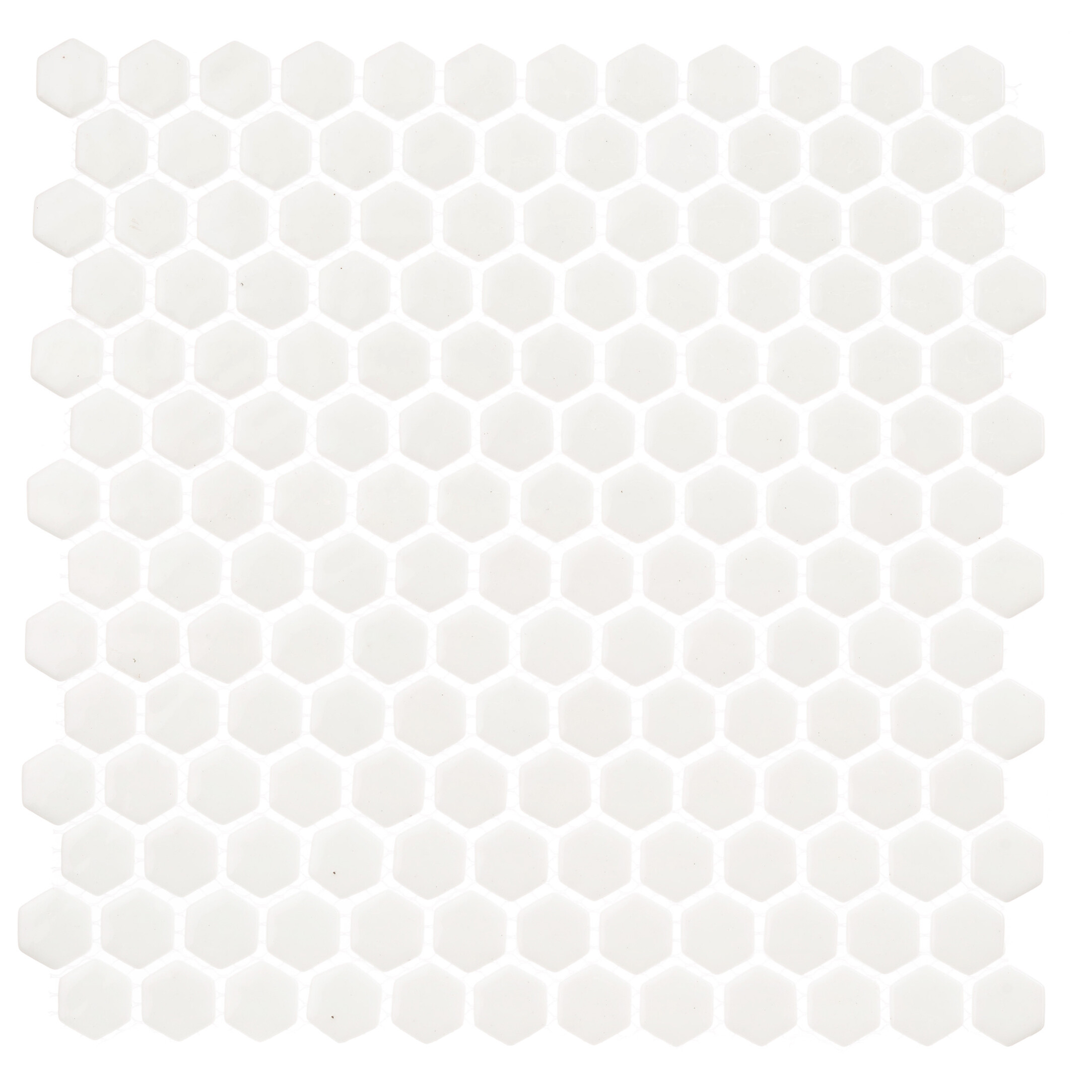 Мозаика Mir Mosaic Natural Steppa белая стеклянная 300х300х5 мм глянцевая