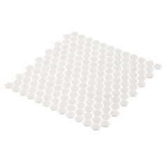 Мозаика Mir Mosaic Natural Steppa белая стеклянная 300х300х5 мм глянцевая - фото 3