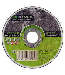 Изображение товара Круг отрезной по металлу Debever 125х22х1,2 мм (WC12512229S/30241)