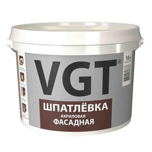 Шпатлевка фасадная VGT акриловая 3,6 кг — купить в Санкт-Петербурге ...