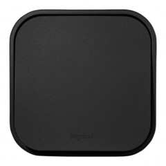 Выключатель Legrand Quteo одноклавишный накладной черный (782471) - фото 1