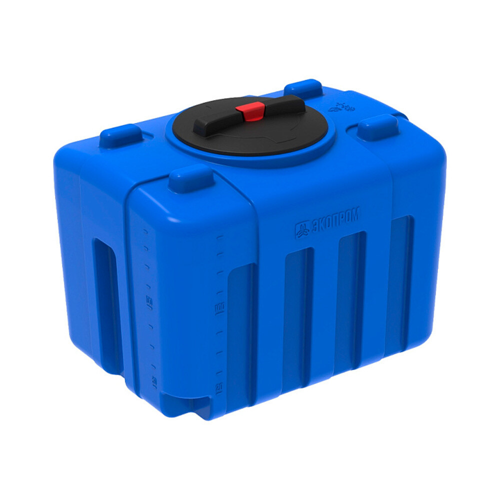 Изображение товара Емкость для жидких/сыпучих веществ ЭкоПром СПб XS 200 л полиэтиленовая с крышкой синяя