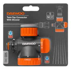 Адаптер 3/4-1 для шланга Daewoo наружная резьба пластиковый (DWC 1325) - фото 4