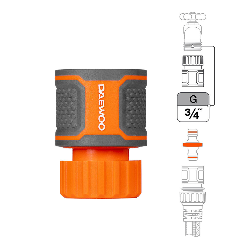 Изображение товара Коннектор 3/4 для шланга Daewoo пластиковый (DWC 2119)